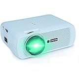 Crenova XPE460 LED Upgraded Projector 1200 Lumens 800*480 Resolution Home Cinema Support PC Laptop USB TV Box iPad Smartphone-White