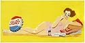 Pepsi-Cola 1950's Vintage Beach Towel, Yellow