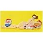 Pepsi-Cola 1950's Vintage Beach Towel, Yellow