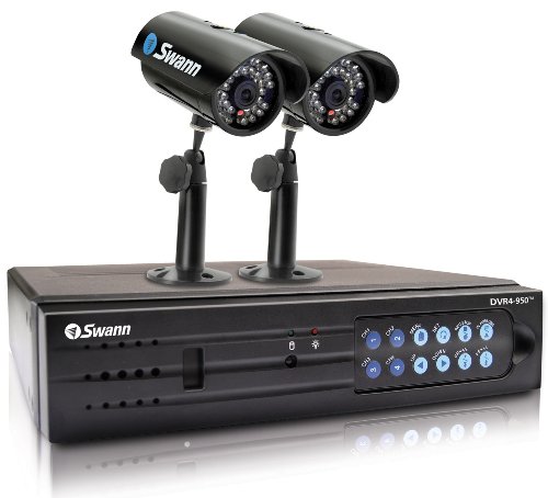 SWANN SW343-DP2 4-Channel Digital Video Recorder with 320 GB Hard Drive and 2 Cameras