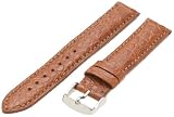 Hadley-Roma Men's MS2010RB-180 18-mm Tan Genuine Alligator Leather Watch Strap