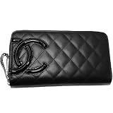 (シャネル)CHANEL　A50078　カンボンライン　ジップウオレット　黒×黒/PK　ラウンドファスナー長財布　並行輸入品 [ウェア&シューズ] シャネル 財布