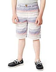 Autograph Pure Cotton Striped Shorts
