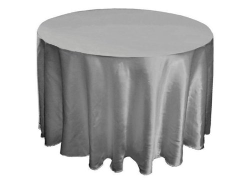 108 Round Satin Tablecloths Wedding Party Table Linens - 10 colors