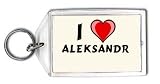 I Love Aleksandr Keychain