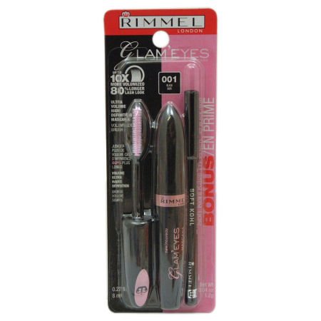 Rimmel Glam Eyes Mascara Black + Free Pencil