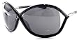 NEW Tom Ford Whitney Sunglasses TF9 199 TF 9 Soft Black Shades & Black Frame Size: 64-14-110