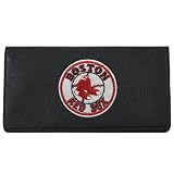 Boston Red Sox Black Embroidered Leather Checkbook Cover