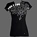 Ladies Toe2Toe T, Black, X Large