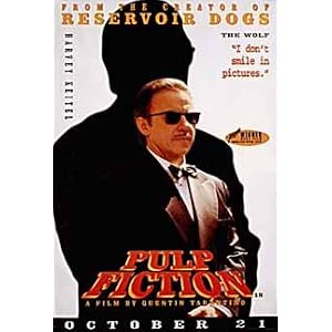 Pulp Fiction ~A Quentin Tarantino Film ~ Harvey Keitel ~ The Wolf ~ Rare Classic Movie Poster Print ~ Approx 24 x 36 Inches
