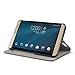 kwmobile Practical and Chic FLIP Cover case with Window and Synthetic Leather for Huawei MediaPad X2 7.0 in Dark Brown