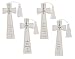 Bookmark with Cross Metal Charm.