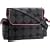 Charcoal Dot Messenger Diaper Bag in Pink