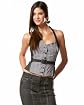 Linen Denim Bustier Halter Top main image