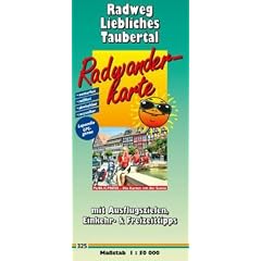 Radwanderkarte Radweg Liebliches Taubertal - Leporello-Falzung: Mit Ausflugszielen, Einkehr- & Freizeittipps, wetterfest, reissfest, abwischbar, ... reissfest, abwischbar, recycelbar, GPS-genau