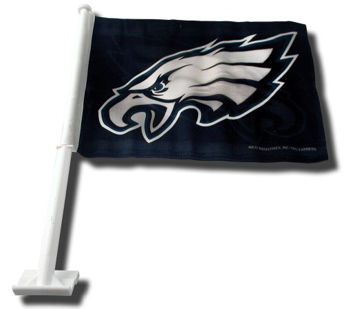 Philadelphia Eagles Black Car Flag