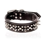 Circle T Spiked Tanned Collars- Single Row