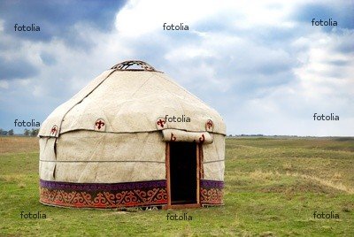 'Yurt - Nomad's Tent' Wall Decal - 60