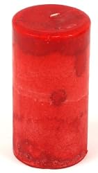 3" x 6" Mottled Pillar, Juicy Apple
