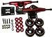 CORE Red SKATEBOARD TRUCKS, Wheels, AMP ABEC 5 Bearings