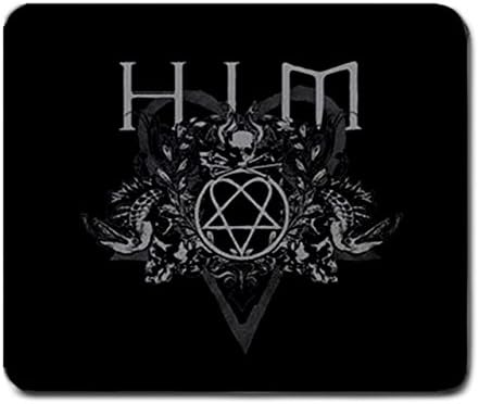 Gamers Him Heartagram Large Mousepad