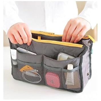 SODIAL- Handbag Pouch Bag in Bag Organiser Insert Organizer Tidy Travel Cosmetic Pocket