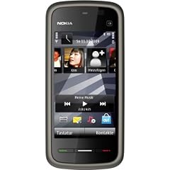 Nokia 5228 Smartphone (8,1 cm (3,2 Zoll) Display, Touchscreen, 2 Megapixel Kamera) schwarz