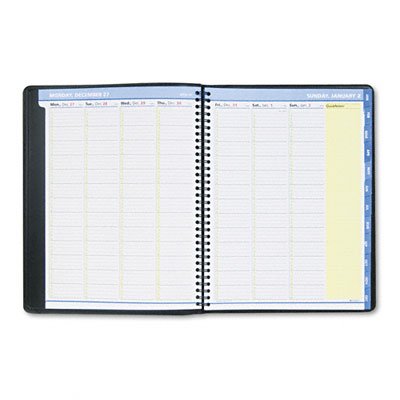 AT-A-GLANCE QuickNotes Recycled Weekly/Monthly Appointment Book, 8 1/2 x 11 Inches, Black, 2012 (76-950-05)
