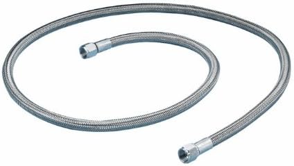 Convoluted FEP-lined hose assembly, 3/4" JIC female, 1-ft length