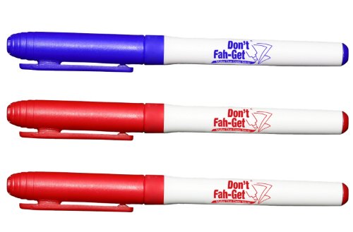 Don't Fah-Get... 3 Pack Storage Container Erasable Markers