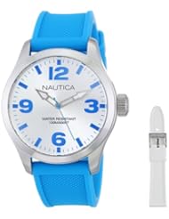 Nautica Womens N11623M BFD 102 MID 40mm Box Sets Japanese Three Hand Watch