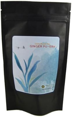 Puripan Organic Loose Yunnan Pu Er Tea, Ginger Pu'Er 2 oz. Bag,