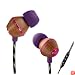 House of Marley EM-JE013-RO People Get Ready Jammin In-Ear Headphone with 3-Button Mic - Royal