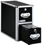 Vaultz Locking CD File Cabinet, 2 Drawers, 8 x 14.5 x 15.5 Inches - Black (VZ01094)