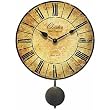 Antiqued Chester Wall Clock with Pendulum