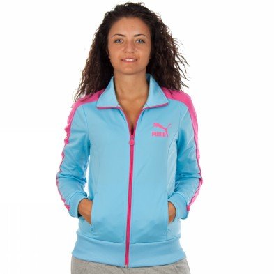 PUMA Damen Lifestyle-Trainingsjacke Heroes T7, ethereal blue, XS, 557874 21 Preisvergleich