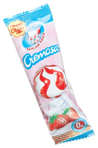 Chupa Chups Cremosa Sugar Free Lollipops (Pack of 60) by Chupa