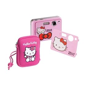 Tech Mobility - PKC001M - Appareil photo num�rique - 3 Mpix - Zoom num�rique 4x - Hello Kitty + Sacoche