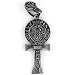 Egyptian Jewelry Silver Hieroglphic Ankh of Life Pendant