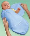 Kiddopotamus SwaddleMe 100% Cotton Knit - Blue Small