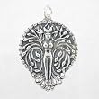 Double Sided Tree Goddess Pendant in Sterling Silver, #8696