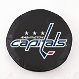 NHL Washington Capitals Tire Cover Color: Black, Size: D10
