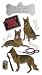 Jolees Boutique Le Grande Dimensional Stickers-German Shepherd