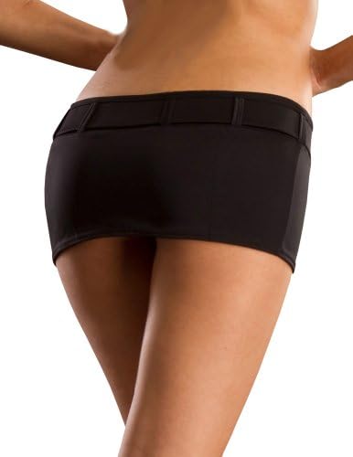 Wicked Temptations Women's Belted Mini Skirt Medium Black Matte