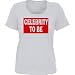 CELEBRITY TO BE *Bella Ladies Short Sleeve Scoop Neck Tee (T-Shirt) WHITE LARGE CELEBRITY TO BE *Bella Ladies Short Sleeve Scoop Neck Tee (T-Shirt) WHITE LARGE