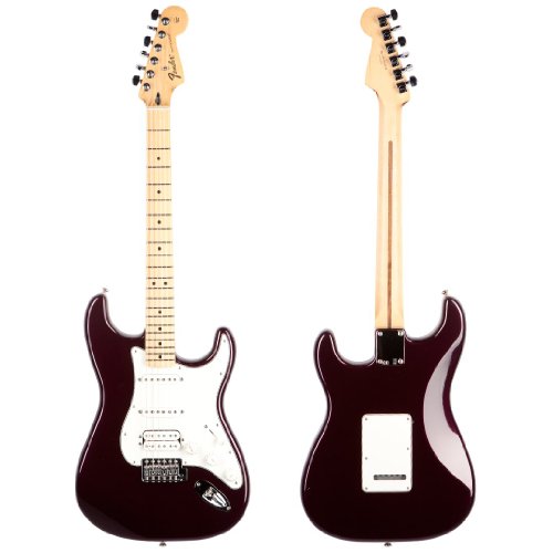 Fender Standard Stratocaster®, HSS Electric Guitar, Midnight Wine, Maple Fretboard