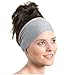 Red Dust Active Workout Headband - Ideal for Running, Hot Yoga and Athletic Training - Moisture Wicking Grey Sweatband