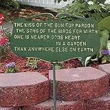 Garden Poem Sign The Kiss of the Sun