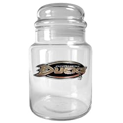 Anaheim Ducks NHL 31oz Glass Candy Jar by Great American Products
