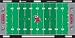 Alabama Crimson Tide Finger Football Mat Game